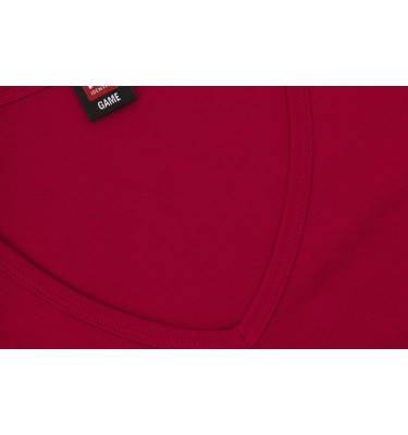 T-shirt Interlock | v-neck | damski