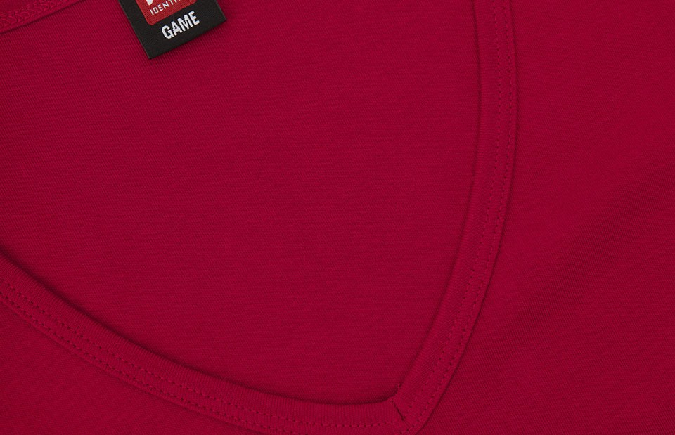 T-shirt Interlock | v-neck | damski