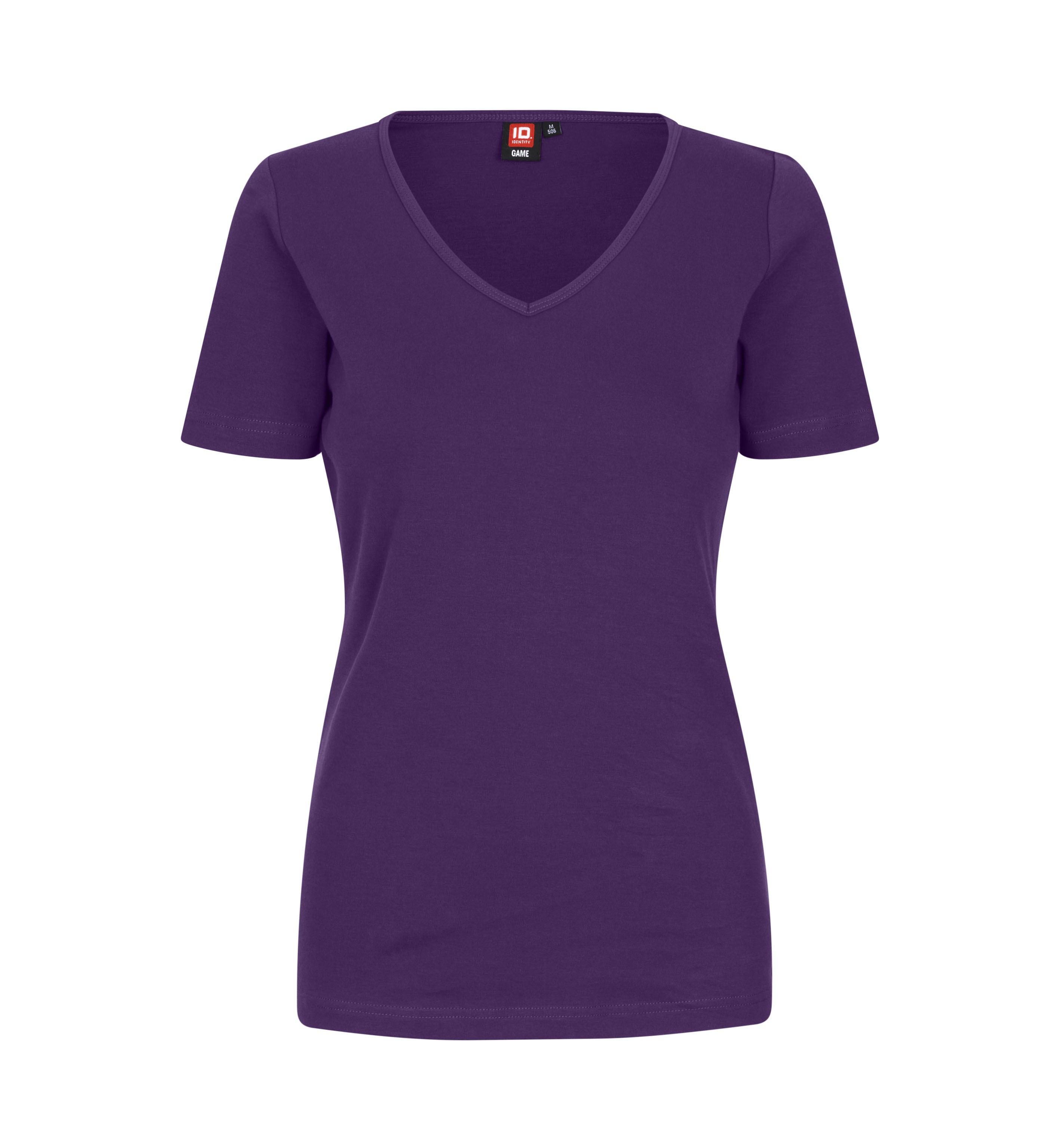 T-shirt Interlock | v-neck | damski