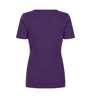 T-shirt Interlock | v-neck | damski