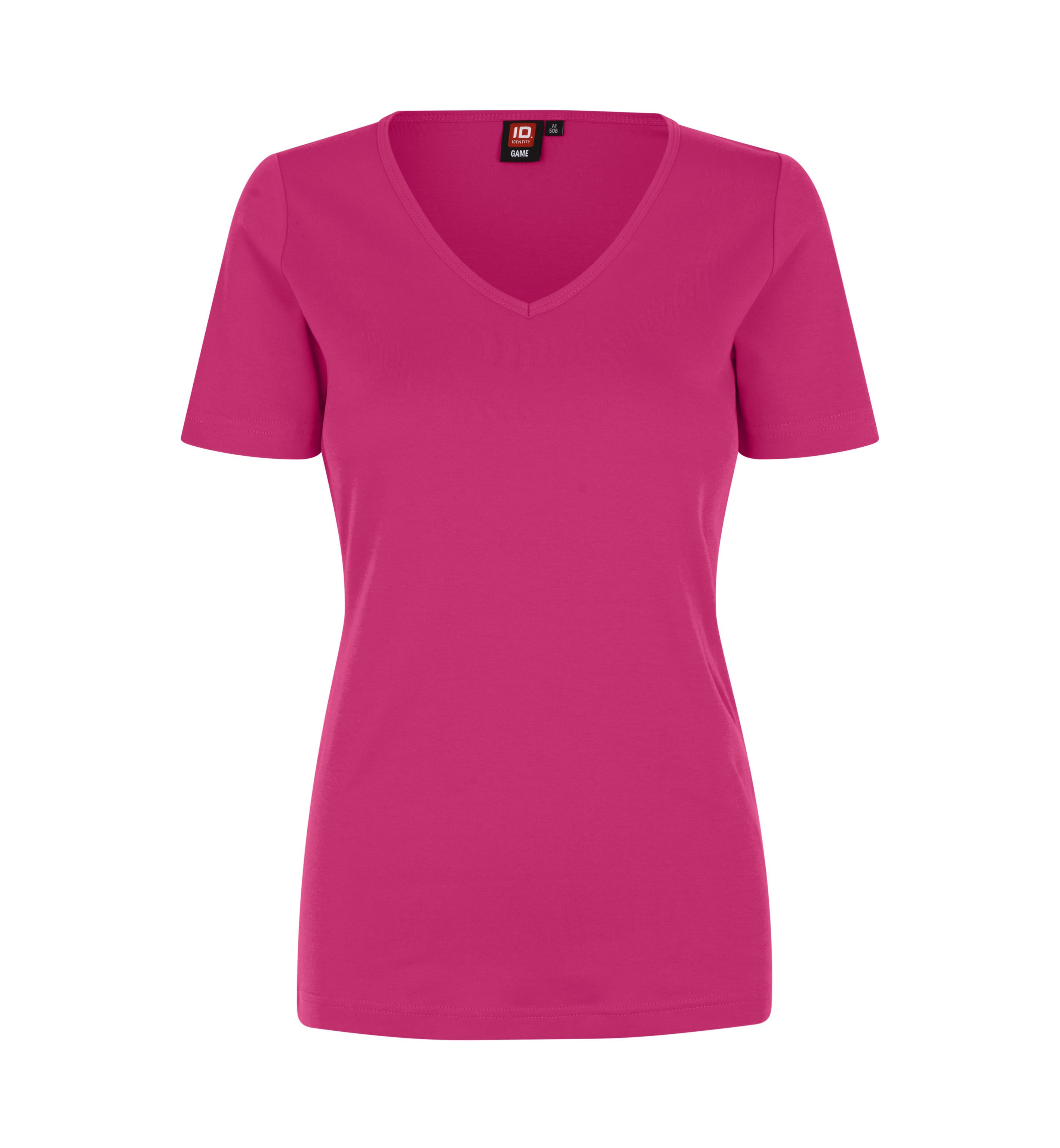 T-shirt Interlock | v-neck | damski
