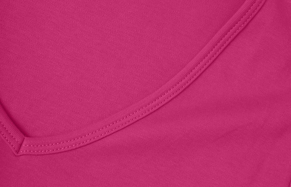 T-shirt Interlock | v-neck | damski