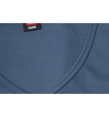 T-shirt Interlock | v-neck | damski