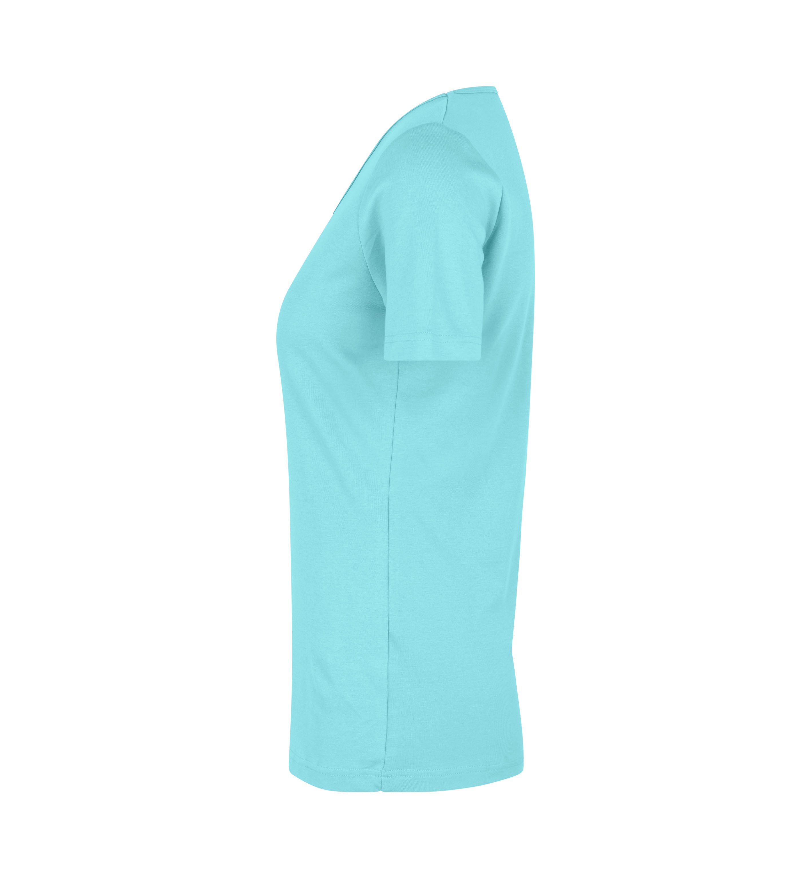 T-shirt Interlock | v-neck | damski