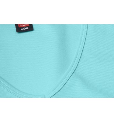 T-shirt Interlock | v-neck | damski