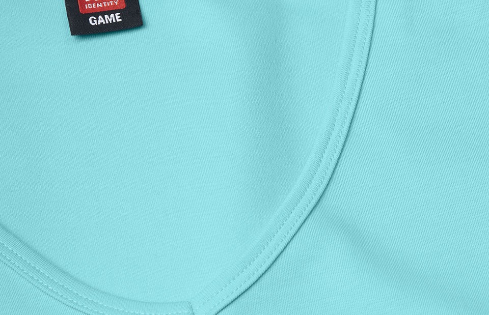 T-shirt Interlock | v-neck | damski