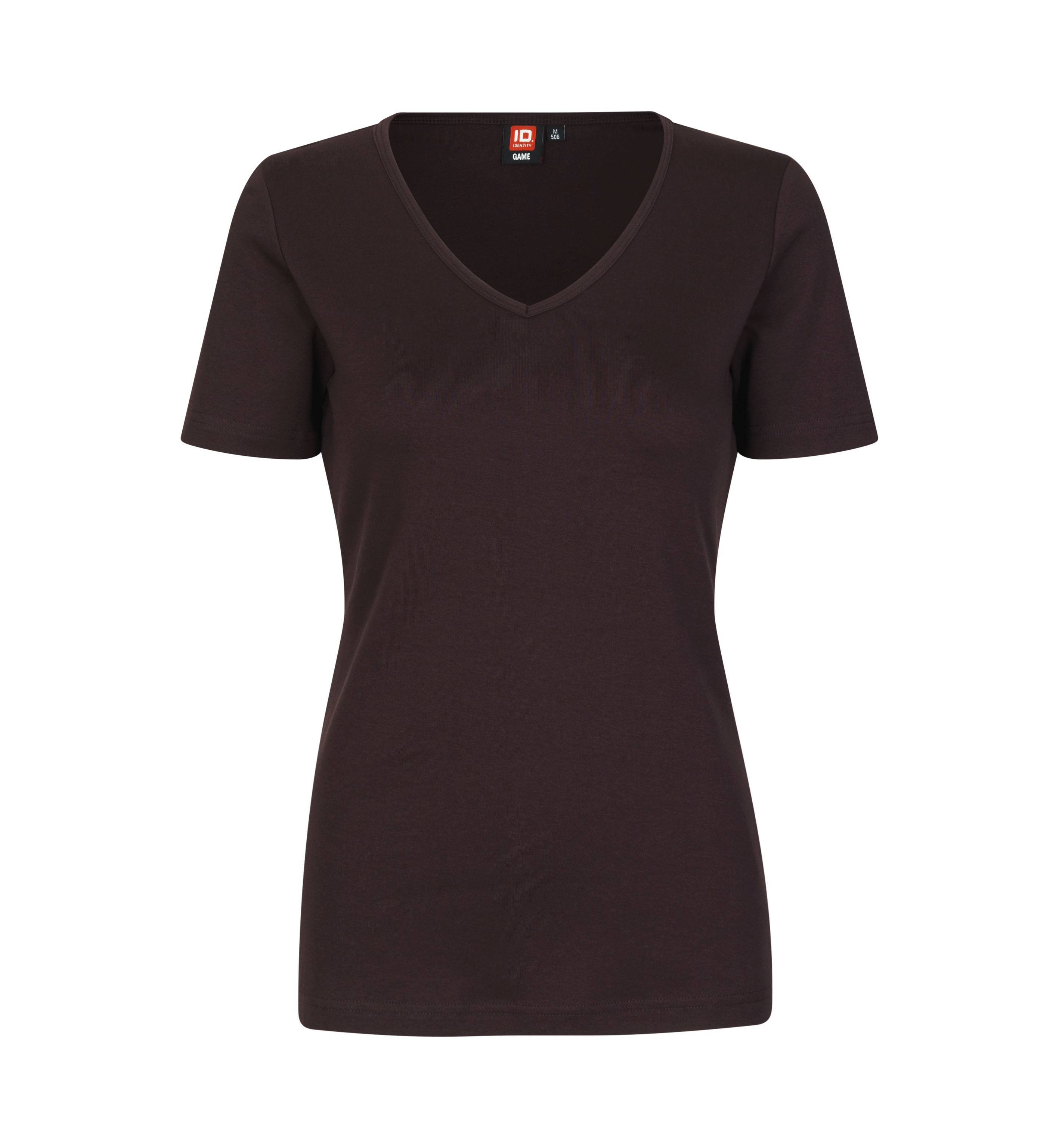 T-shirt Interlock | v-neck | damski