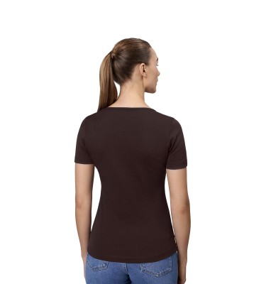 T-shirt Interlock | v-neck | damski
