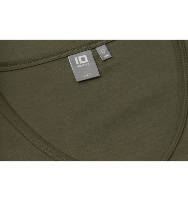 T-shirt Interlock | v-neck | damski