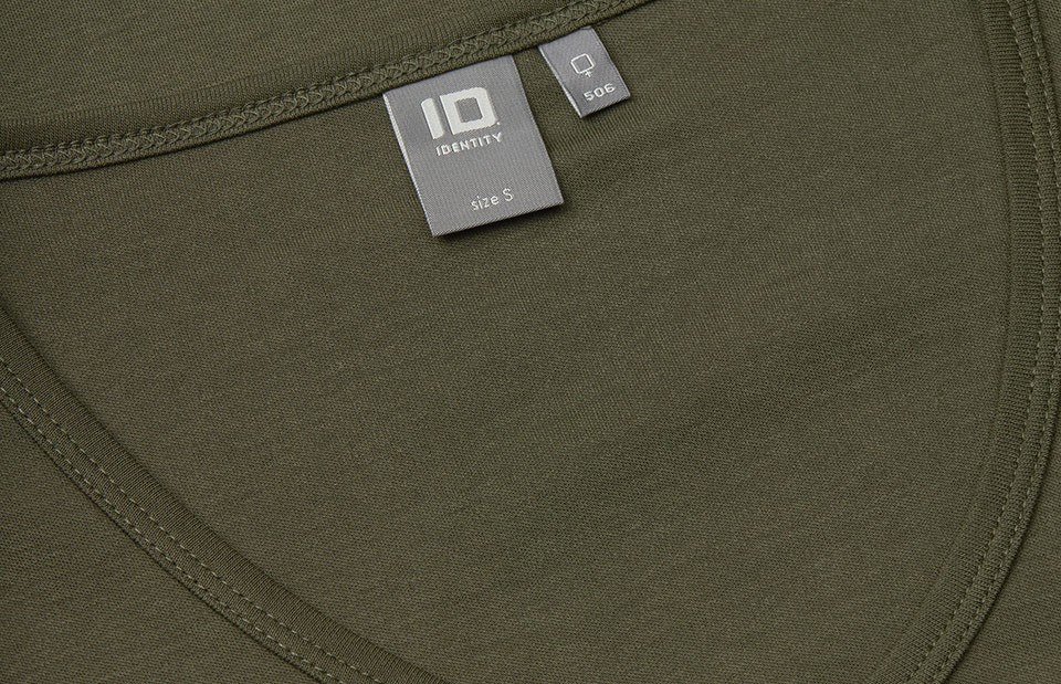 T-shirt Interlock | v-neck | damski