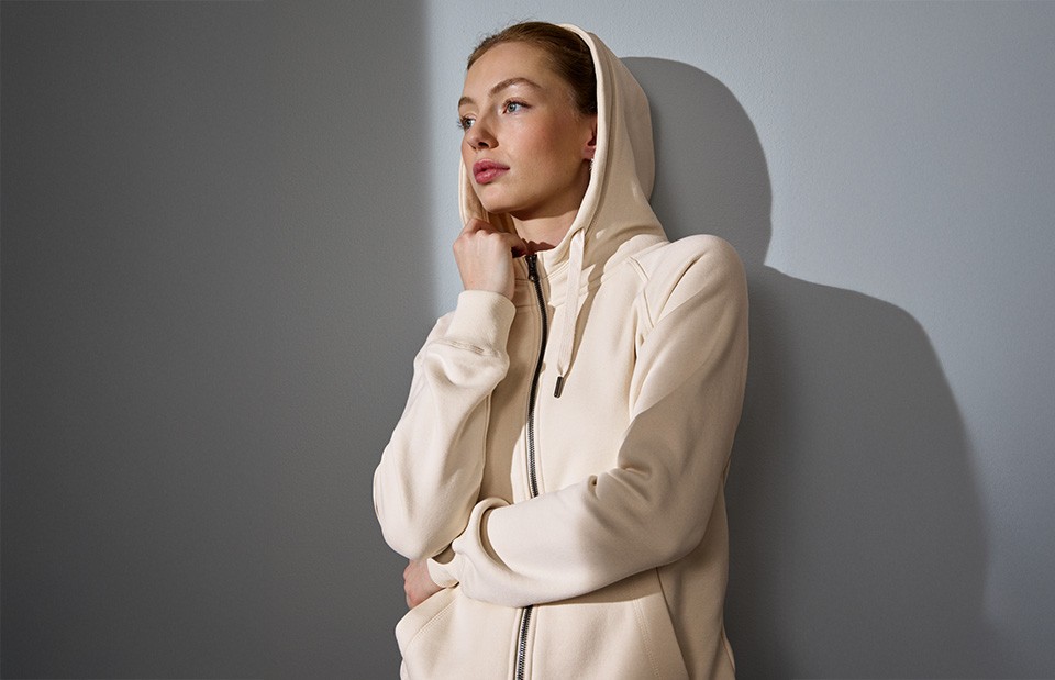 Bluza z kapturem CORE zip | damska