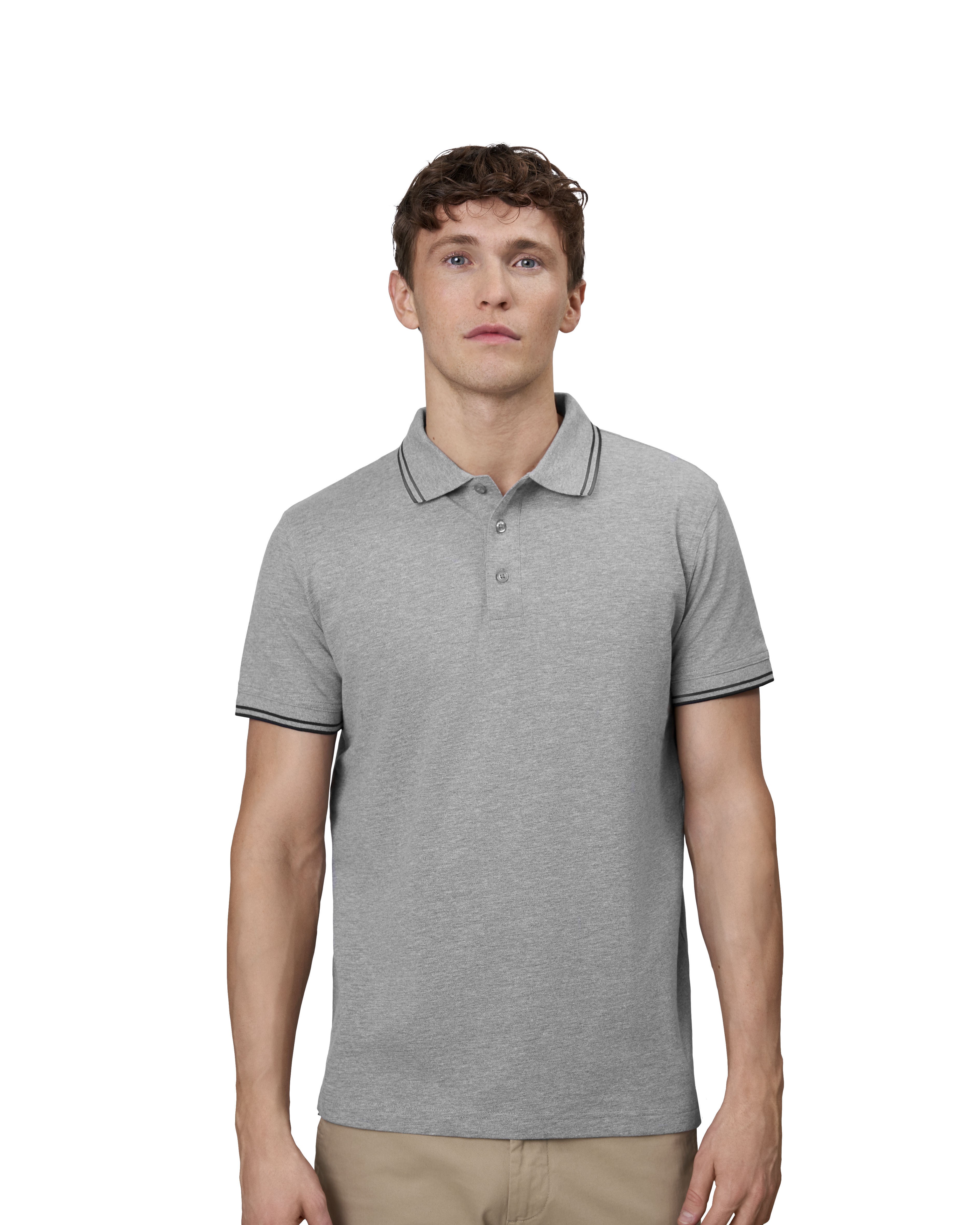 Kontrastowa koszulka polo | stretch