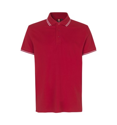 Kontrastowa koszulka polo | stretch