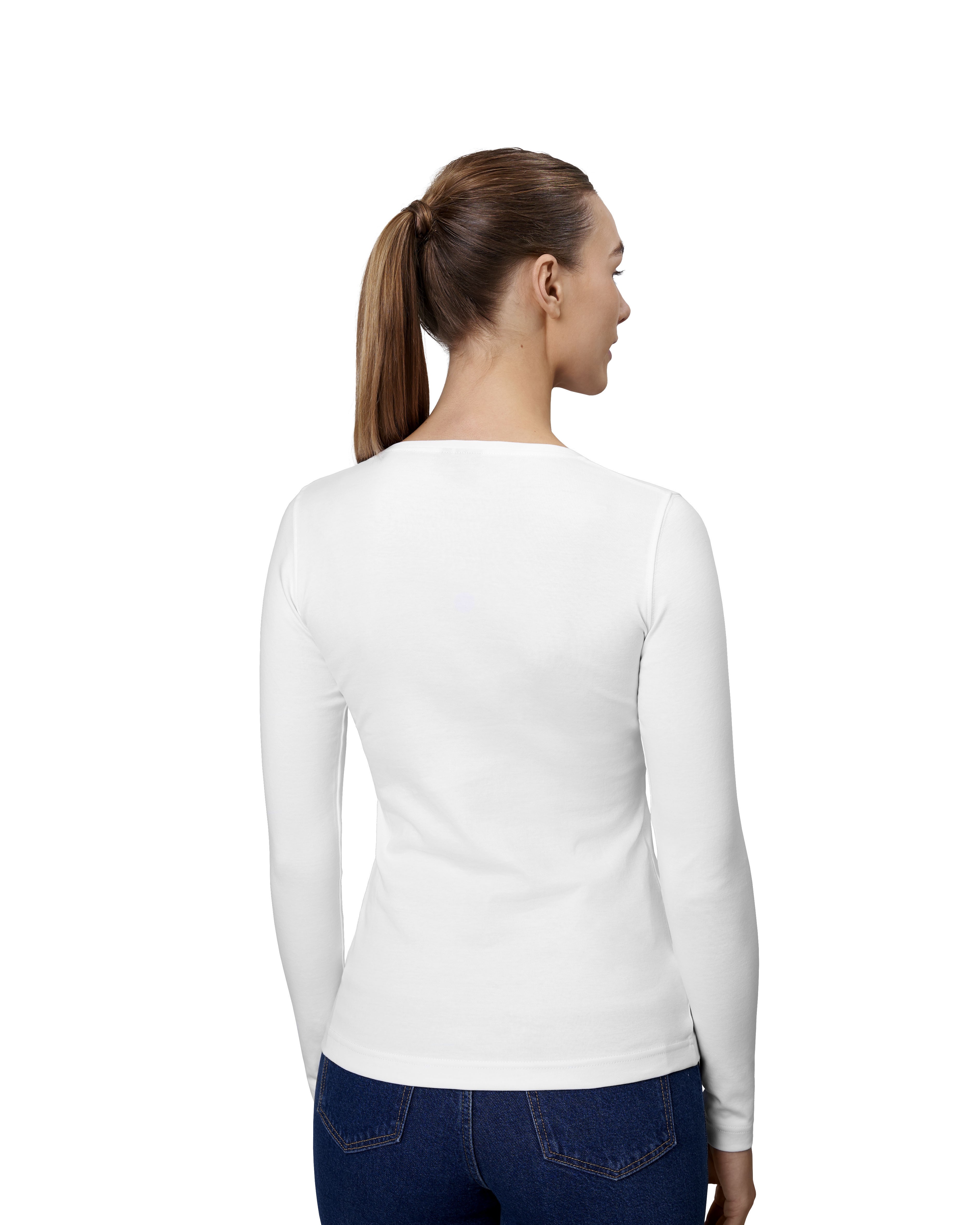 T-shirt Interlock | długi rękaw | damski