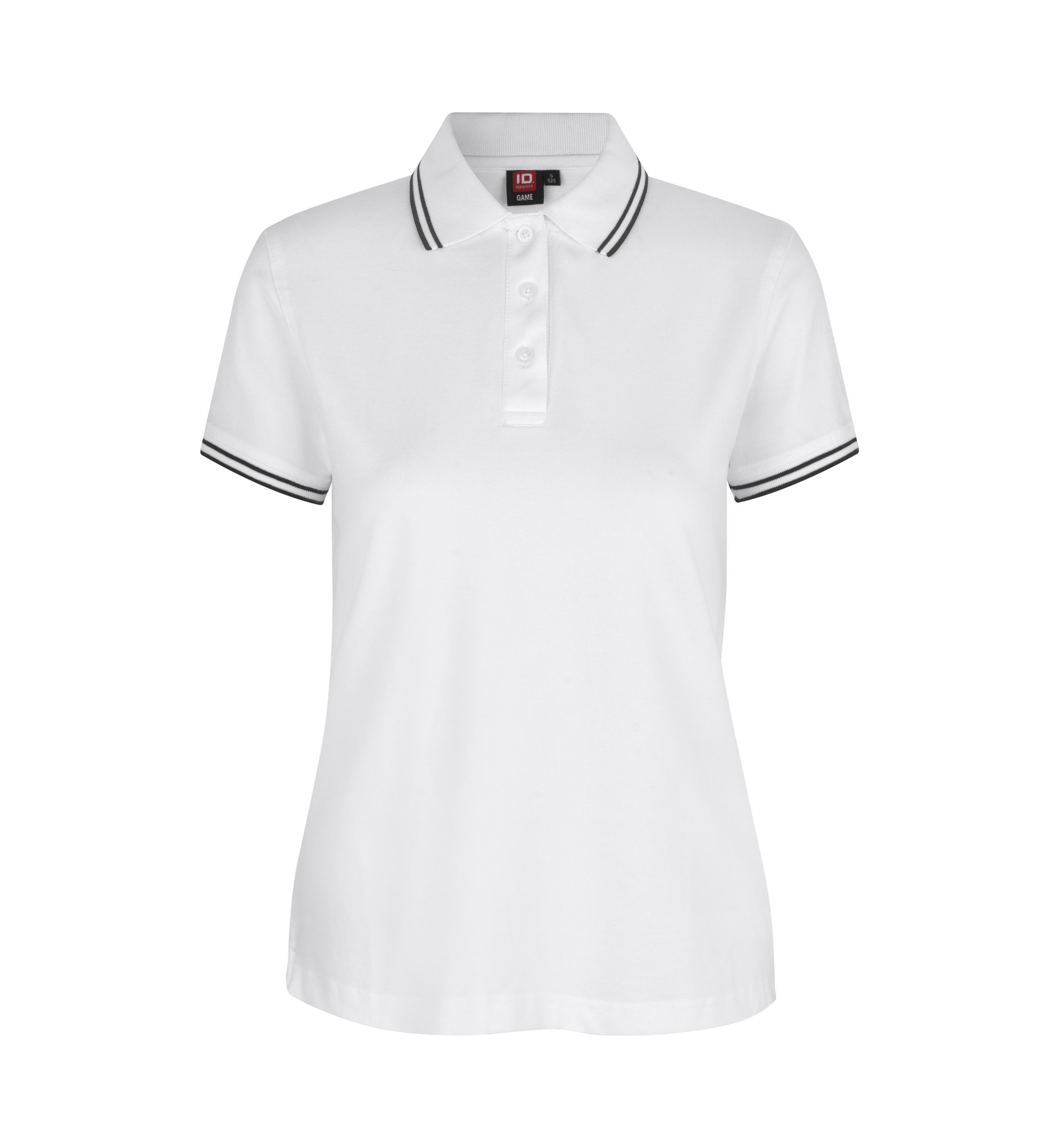 Kontrastowa koszulka polo | stretch | damska
