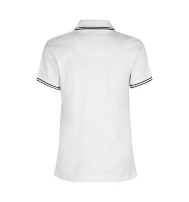 Kontrastowa koszulka polo | stretch | damska