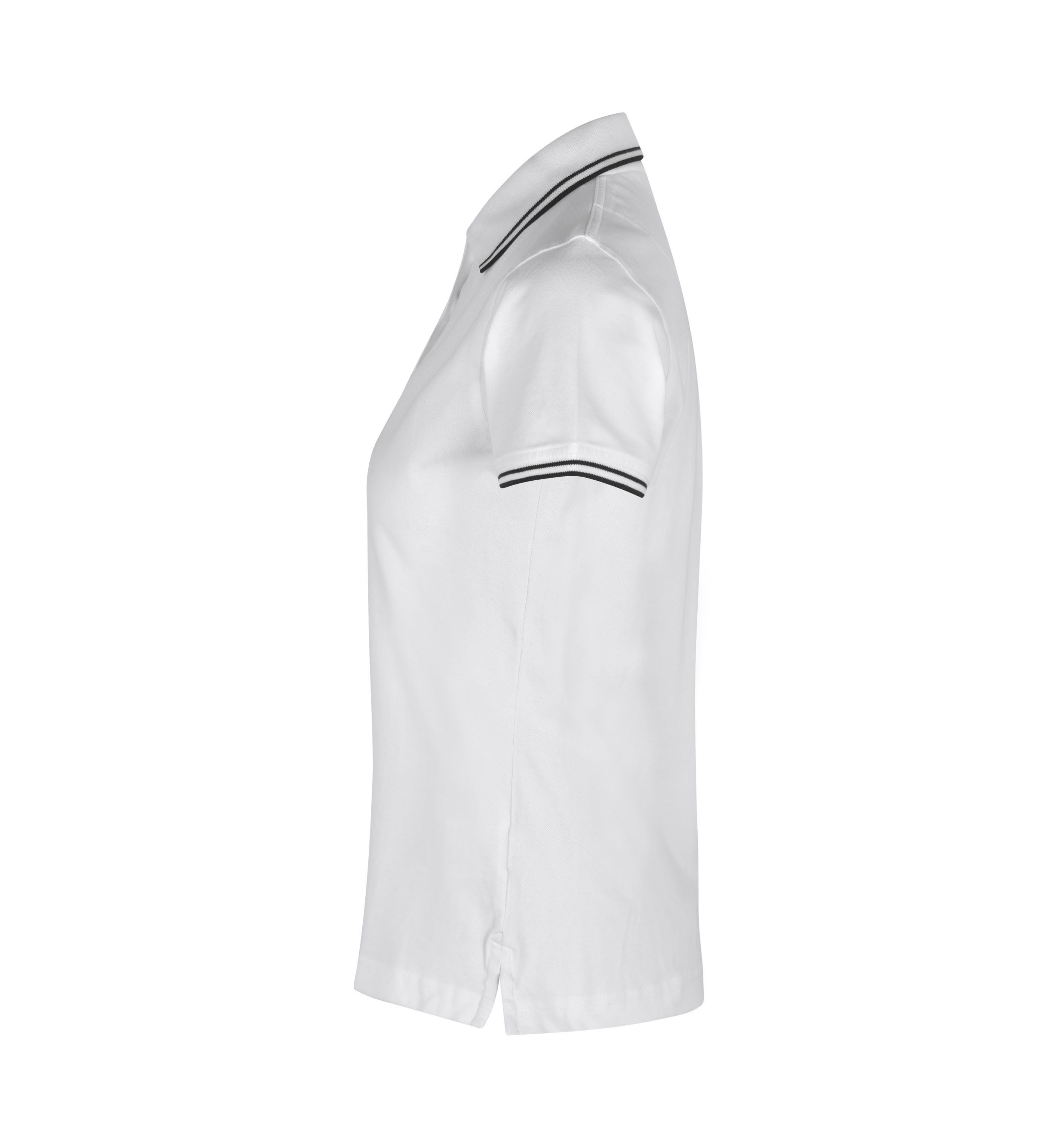 Kontrastowa koszulka polo | stretch | damska