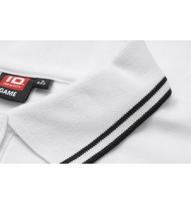 Kontrastowa koszulka polo | stretch | damska