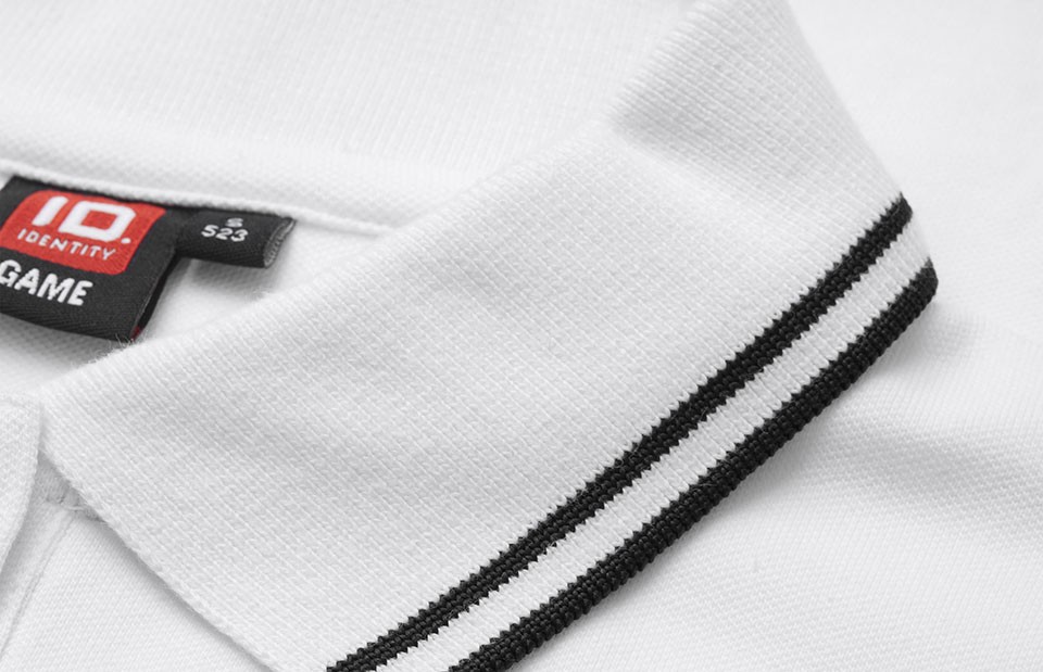 Kontrastowa koszulka polo | stretch | damska