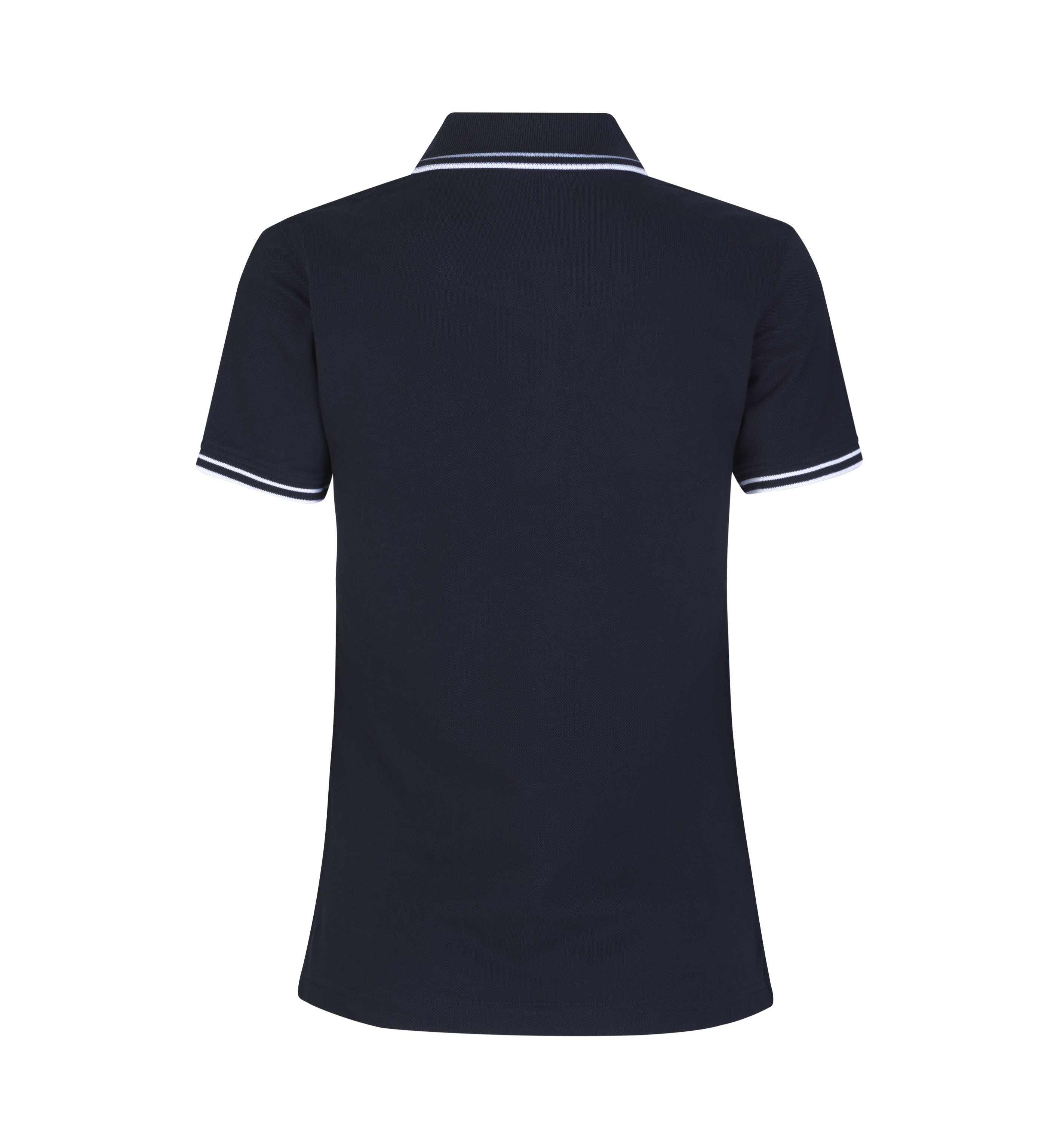 Kontrastowa koszulka polo | stretch | damska
