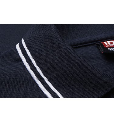 Kontrastowa koszulka polo | stretch | damska