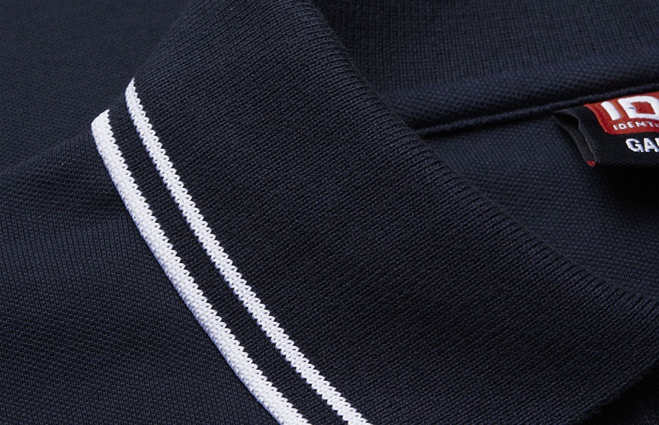 Kontrastowa koszulka polo | stretch | damska