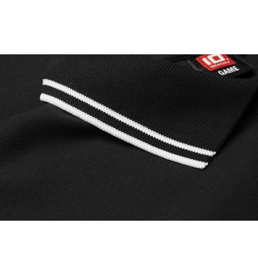 Kontrastowa koszulka polo | stretch | damska