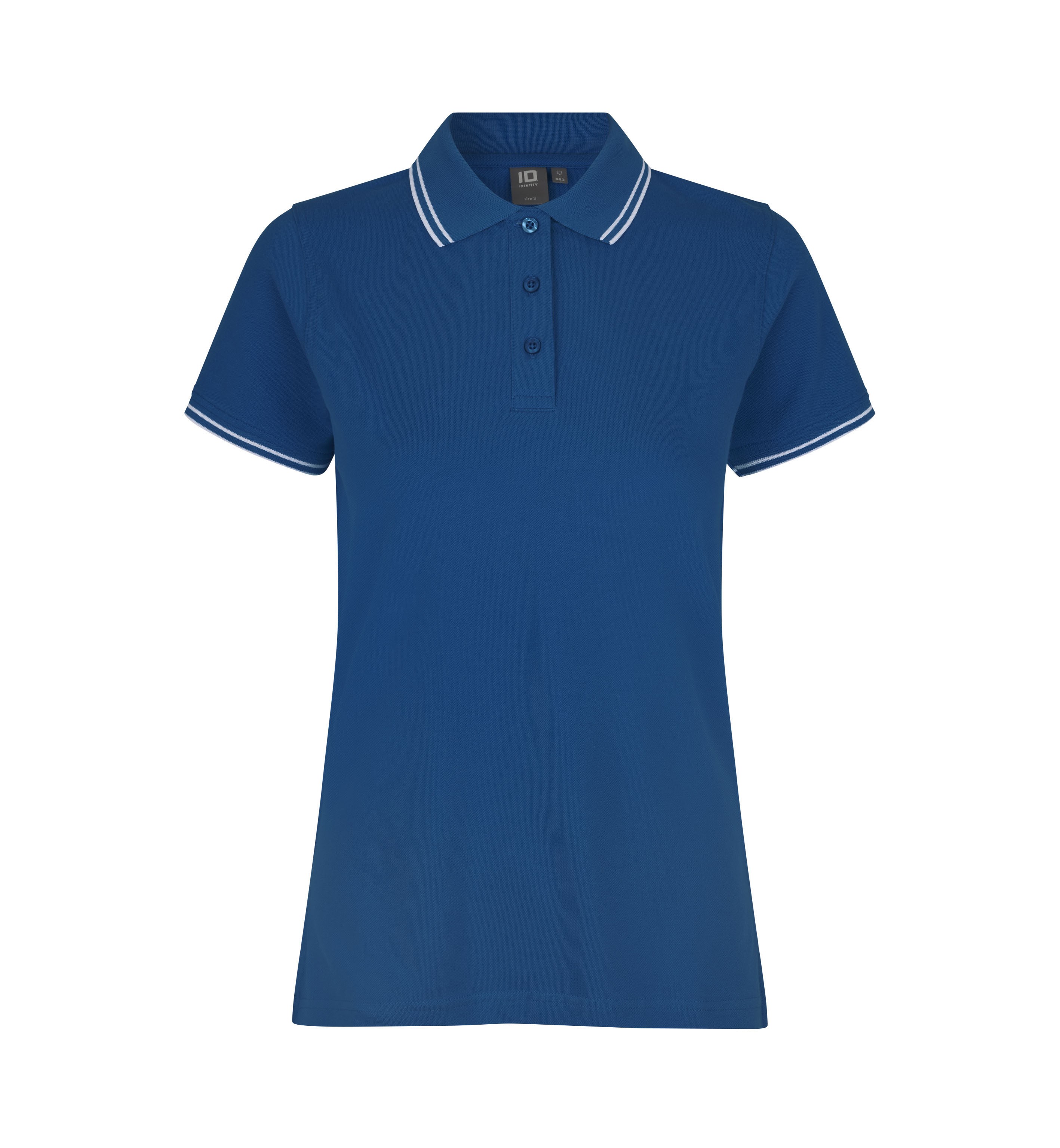 Kontrastowa koszulka polo | stretch | damska