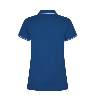 Kontrastowa koszulka polo | stretch | damska