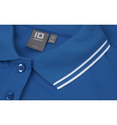Kontrastowa koszulka polo | stretch | damska