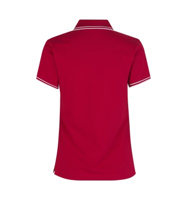 Kontrastowa koszulka polo | stretch | damska