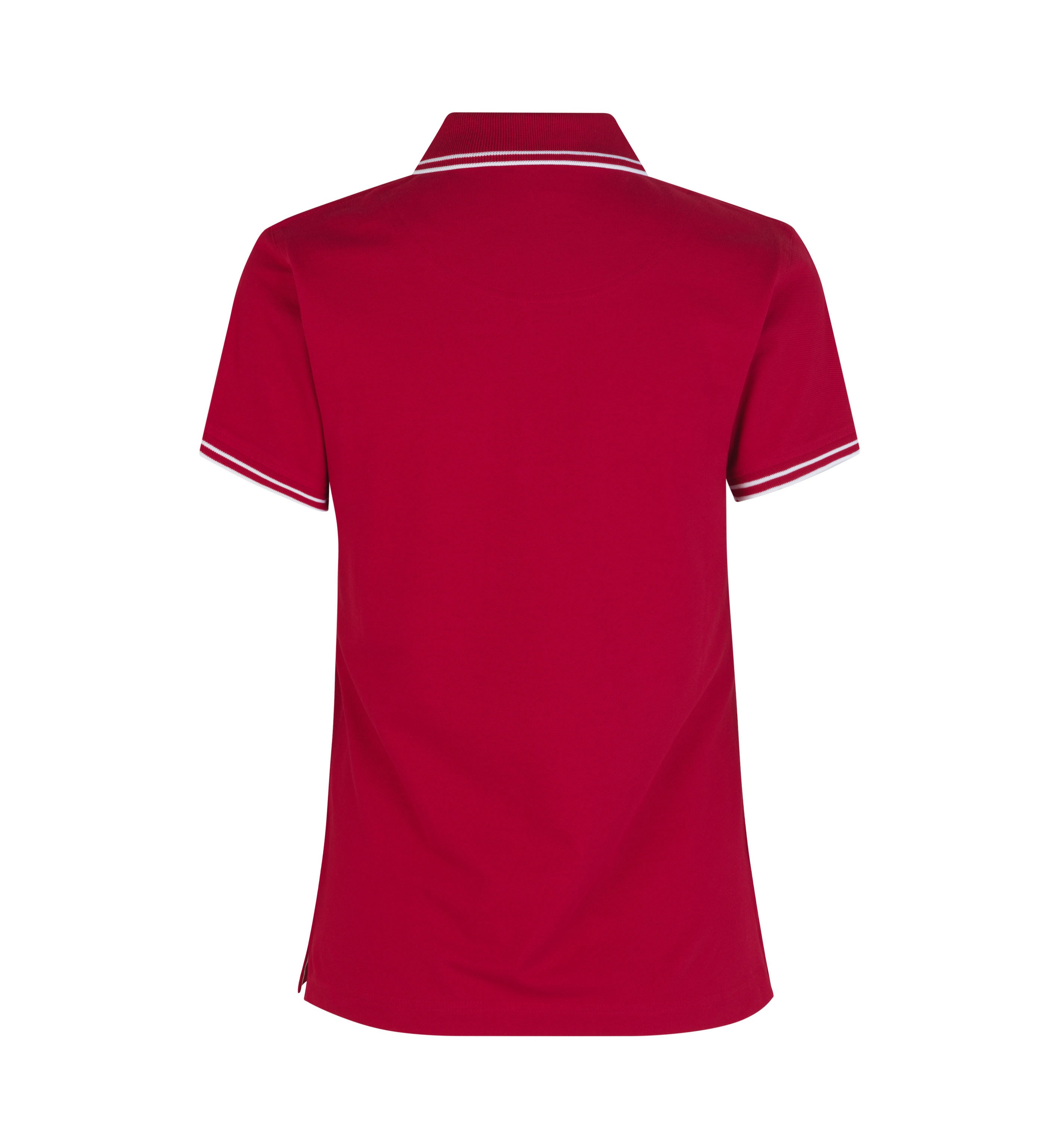 Kontrastowa koszulka polo | stretch | damska