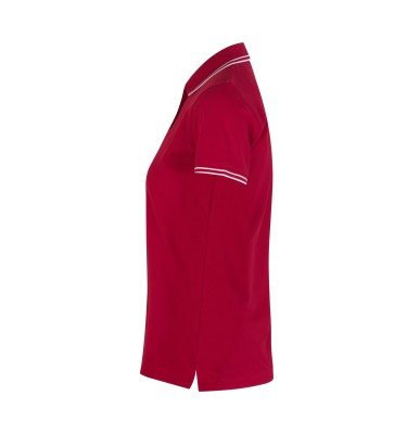 Kontrastowa koszulka polo | stretch | damska