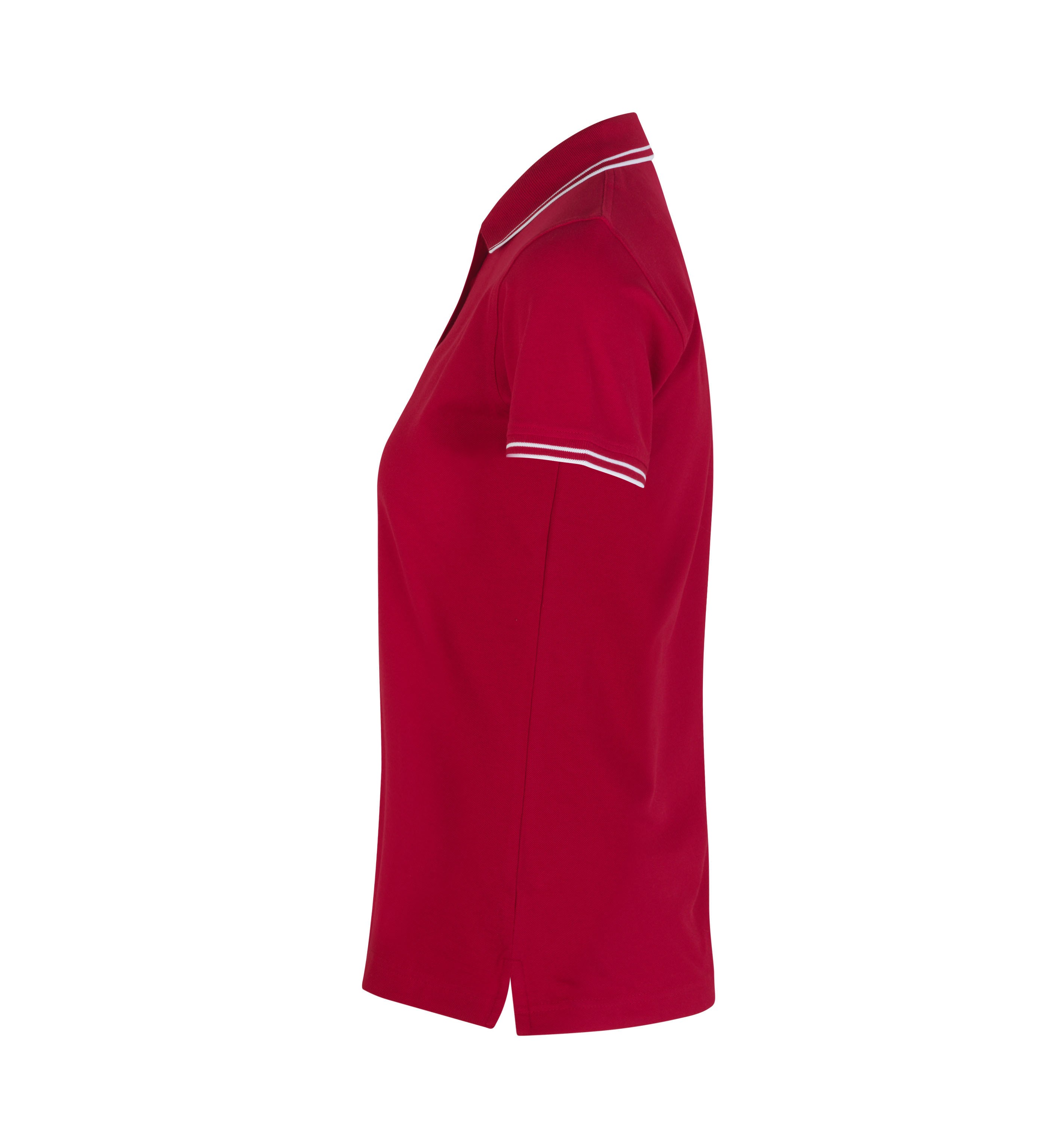 Kontrastowa koszulka polo | stretch | damska
