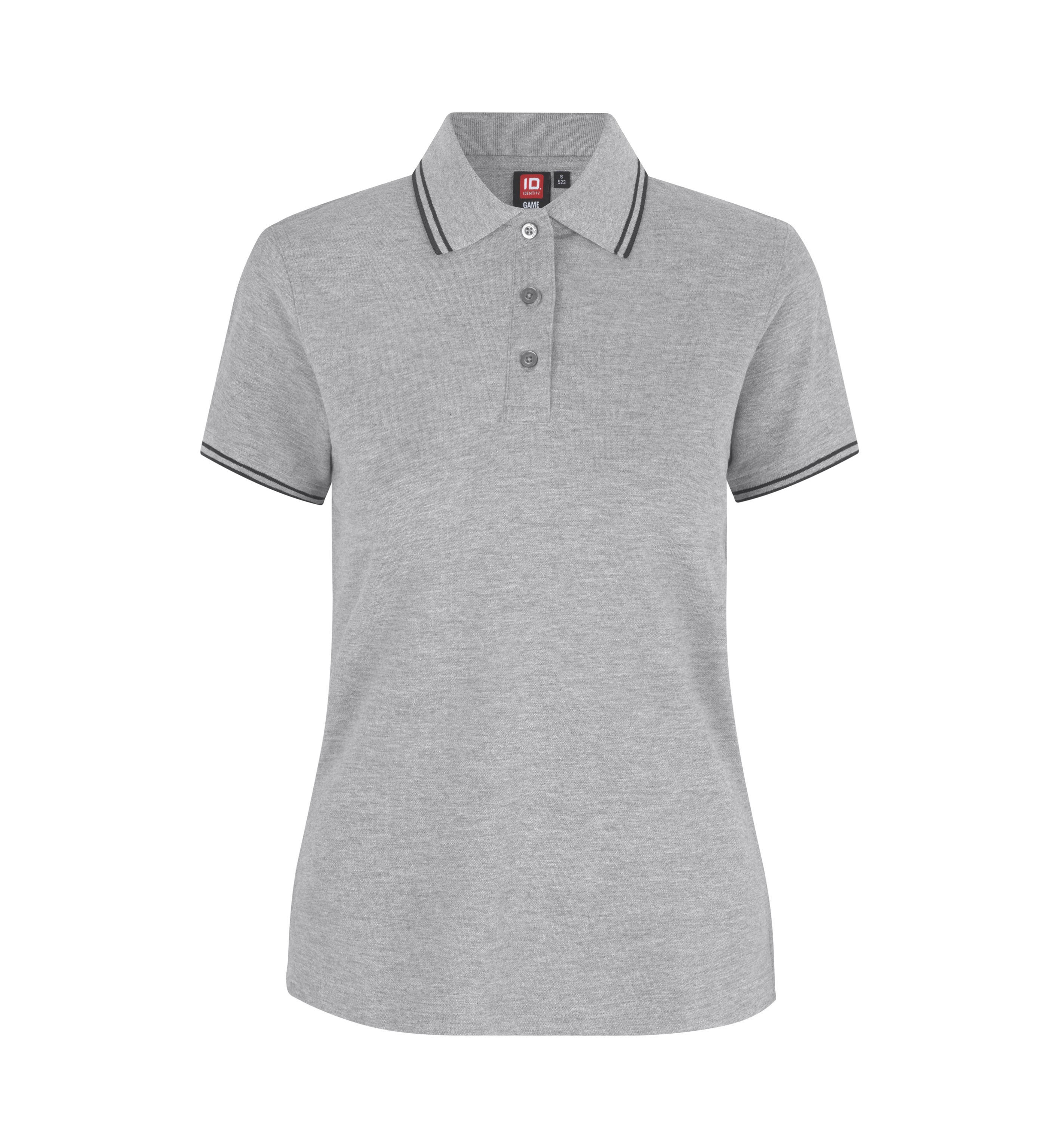 Kontrastowa koszulka polo | stretch | damska