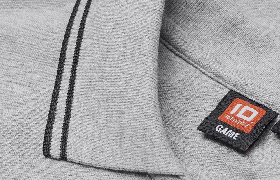 Kontrastowa koszulka polo | stretch | damska