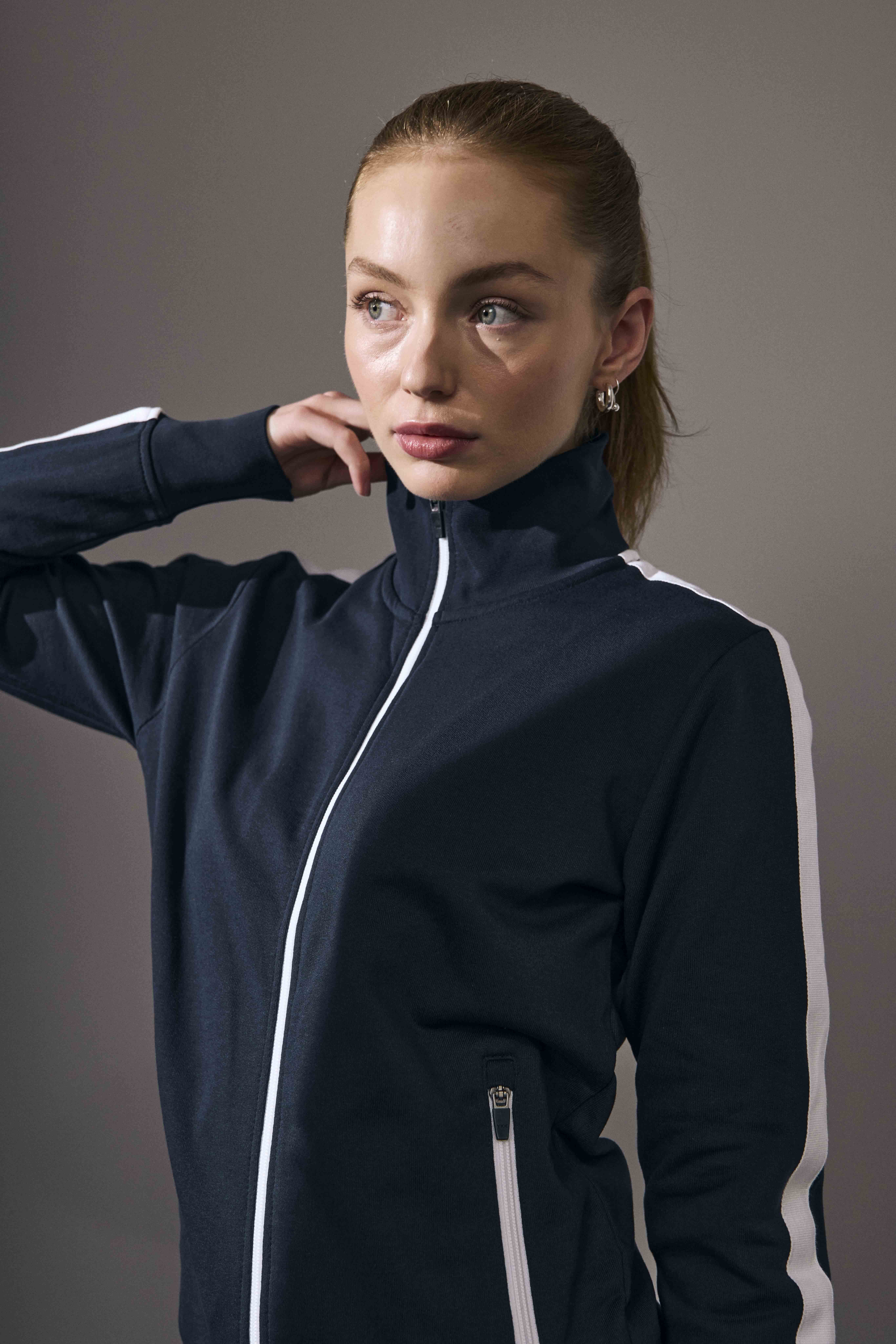 Bluza kardigan | kontrastowa | damska