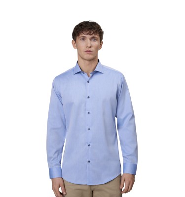 SEVEN SEAS Fine Twill Contrast | slim
