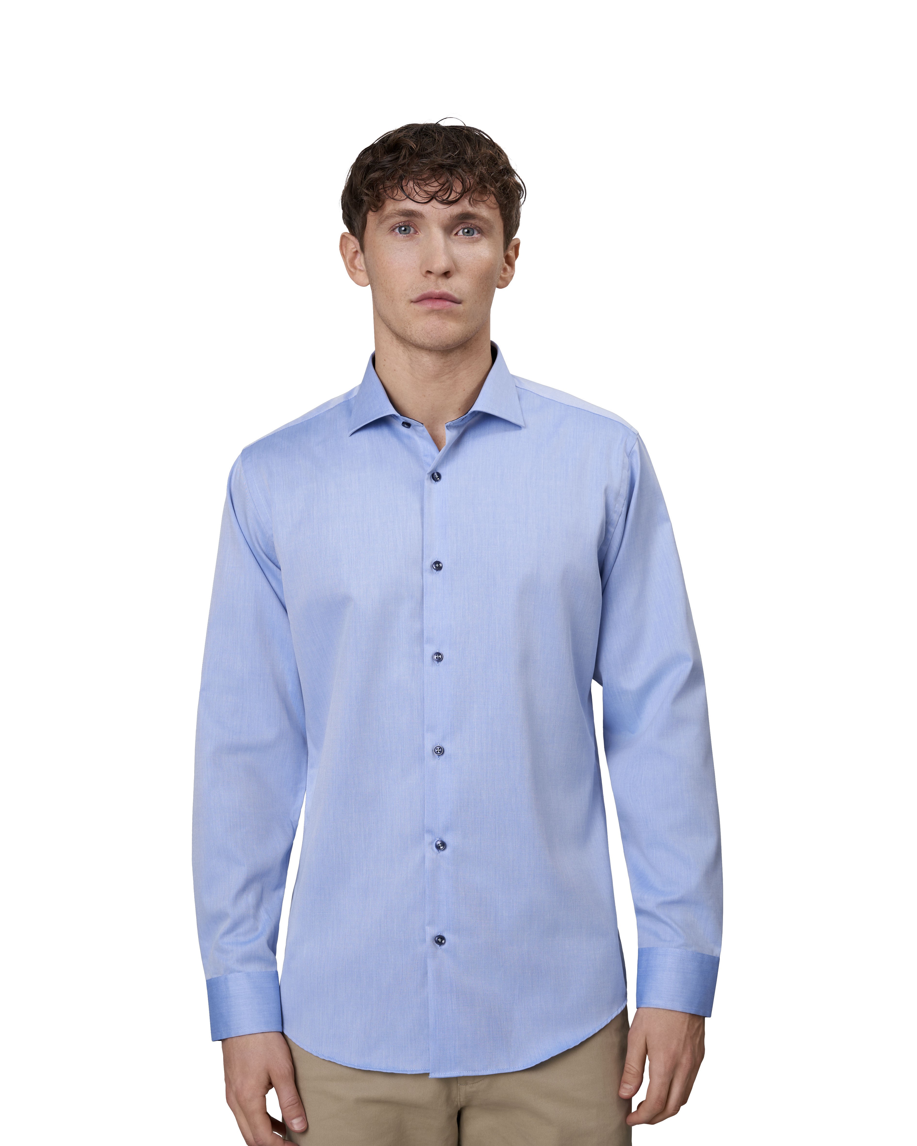 SEVEN SEAS Fine Twill Contrast | slim