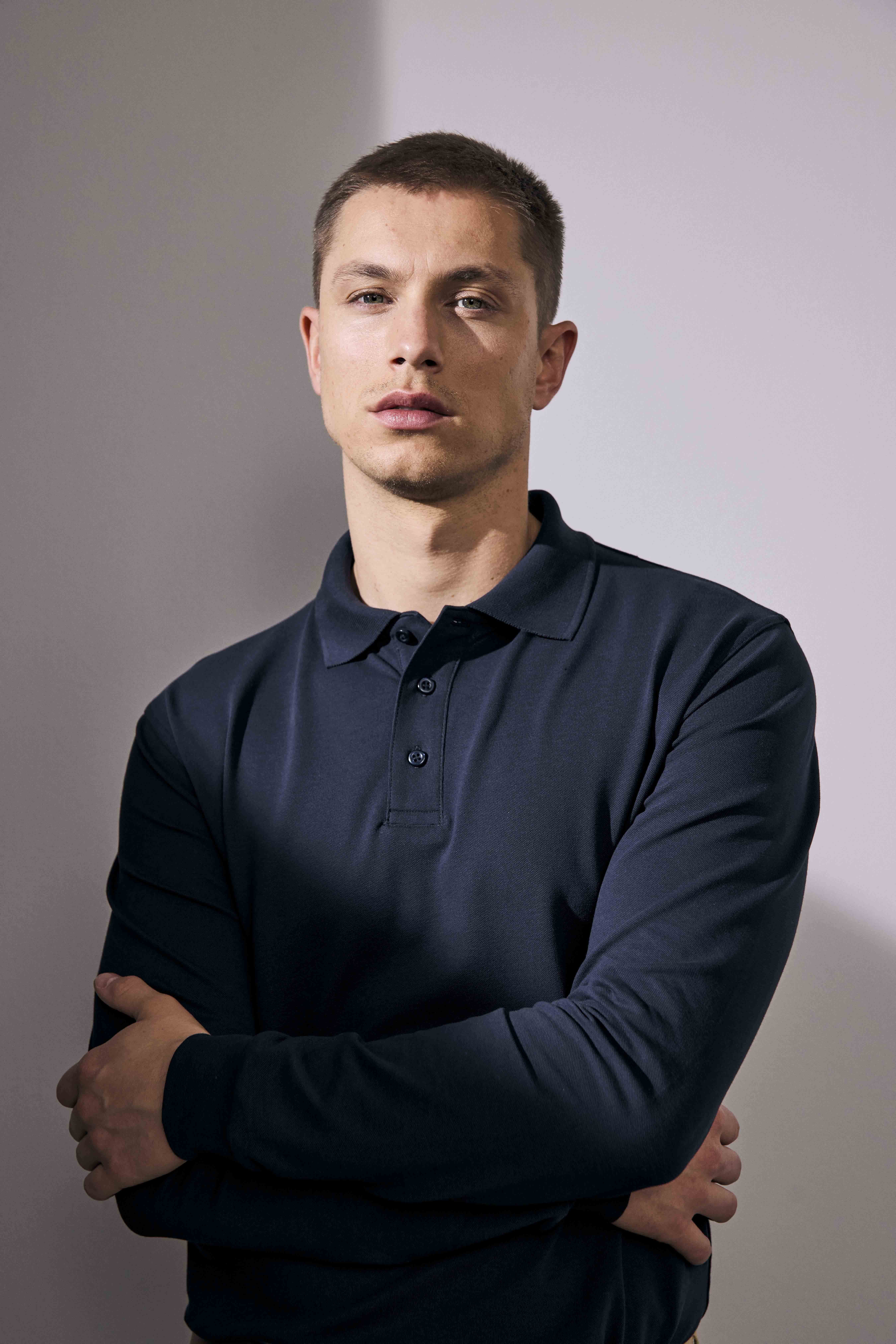 Koszulka polo długi rękaw | stretch