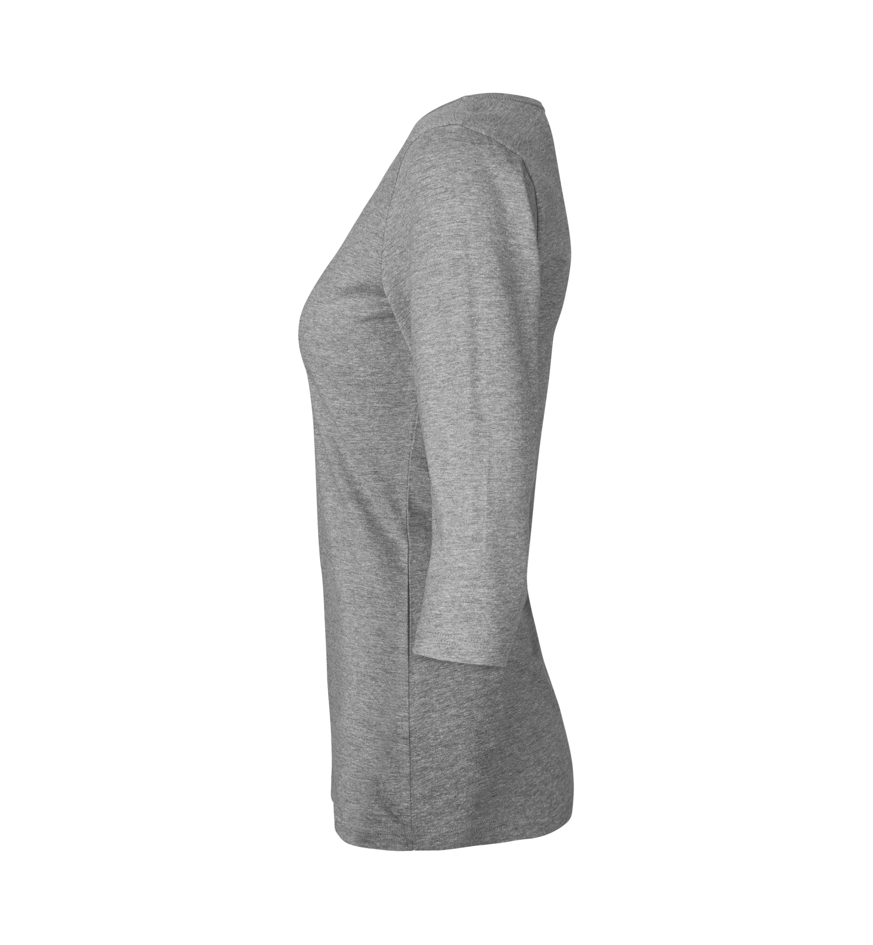 T-shirt stretch | rękaw 3/4 | damski