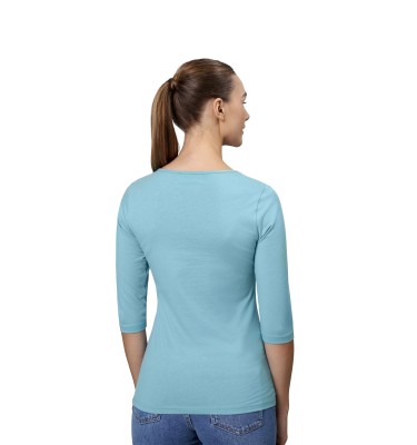 T-shirt stretch | rękaw 3/4 | damski