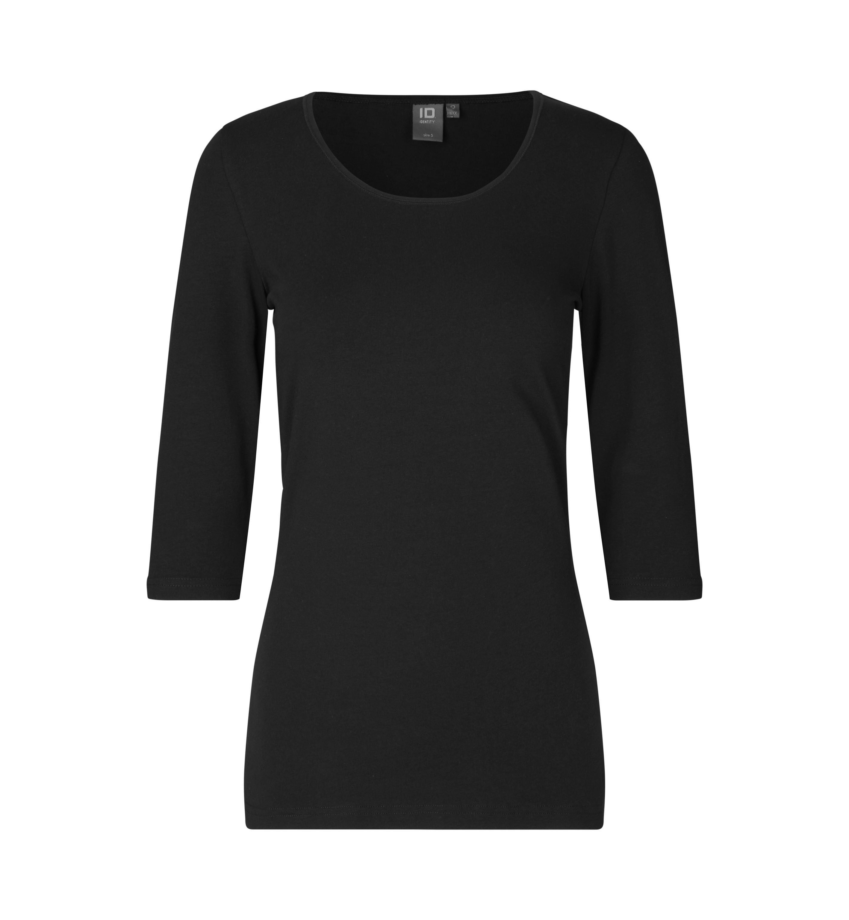 T-shirt stretch | rękaw 3/4 | damski
