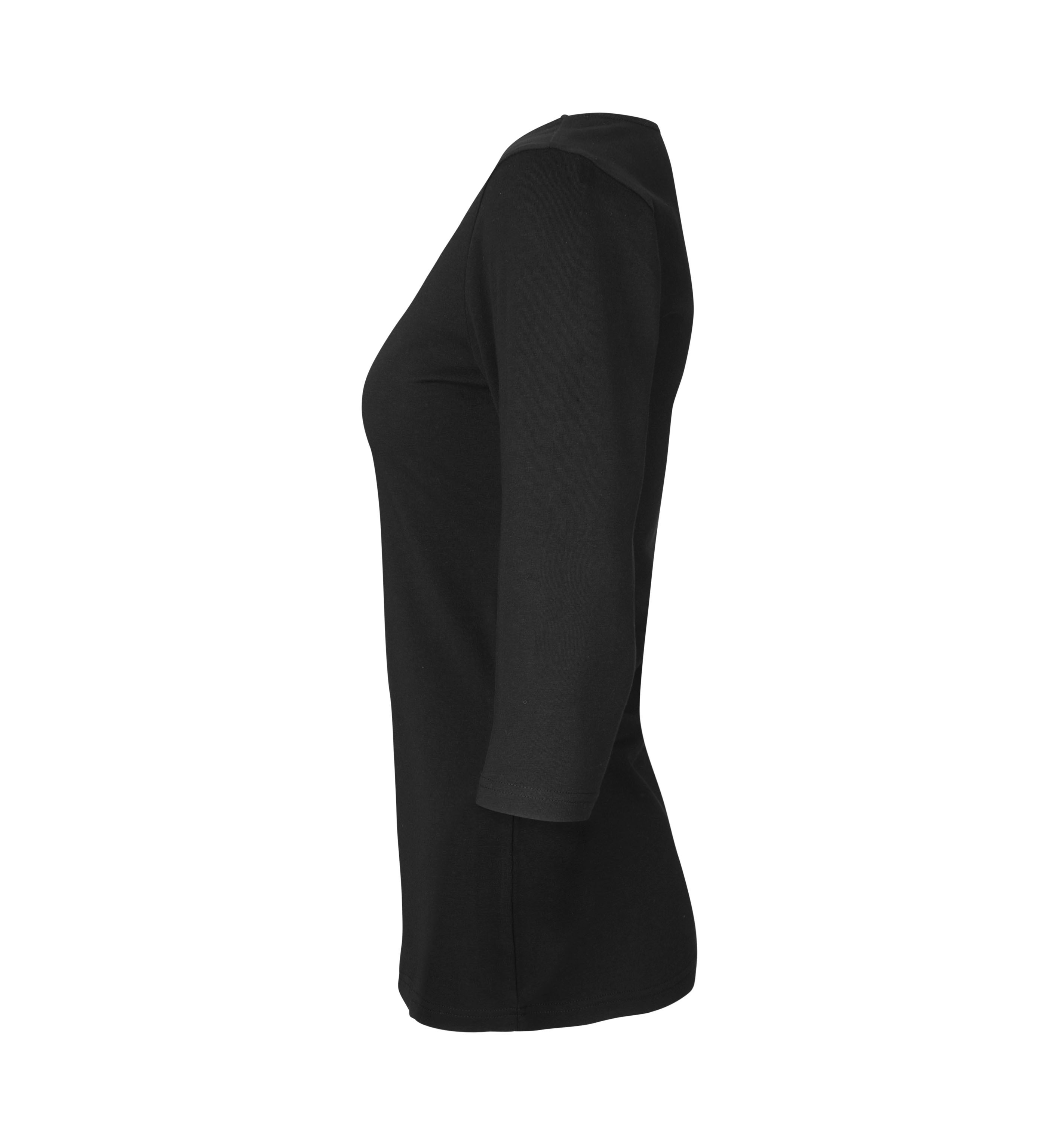 T-shirt stretch | rękaw 3/4 | damski