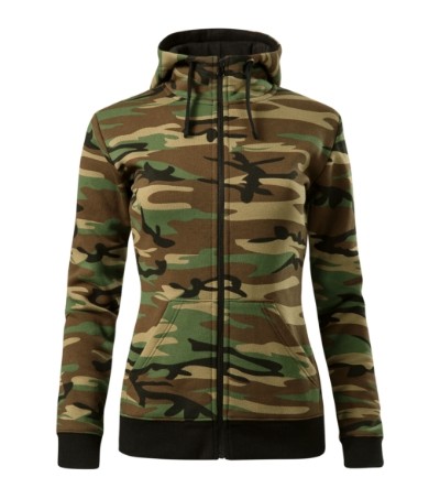 Bluza damska Camo Zipper