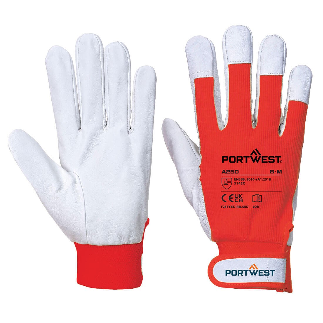 Leather 110 Grain Palm Mechanical Glove