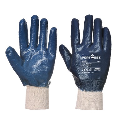 Grip 12 Nitrile Full Dipped Knitwrist Glove
