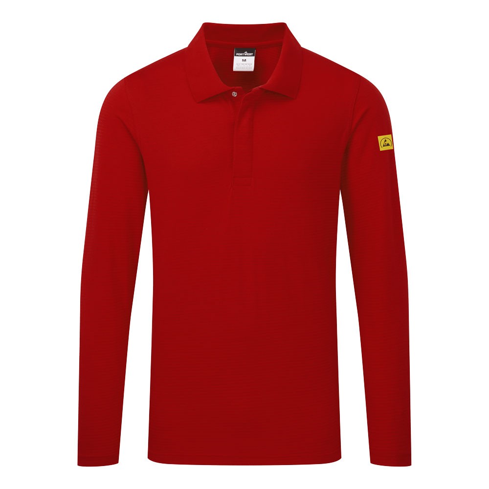 Anti-Static ESD Polo Shirt L/S