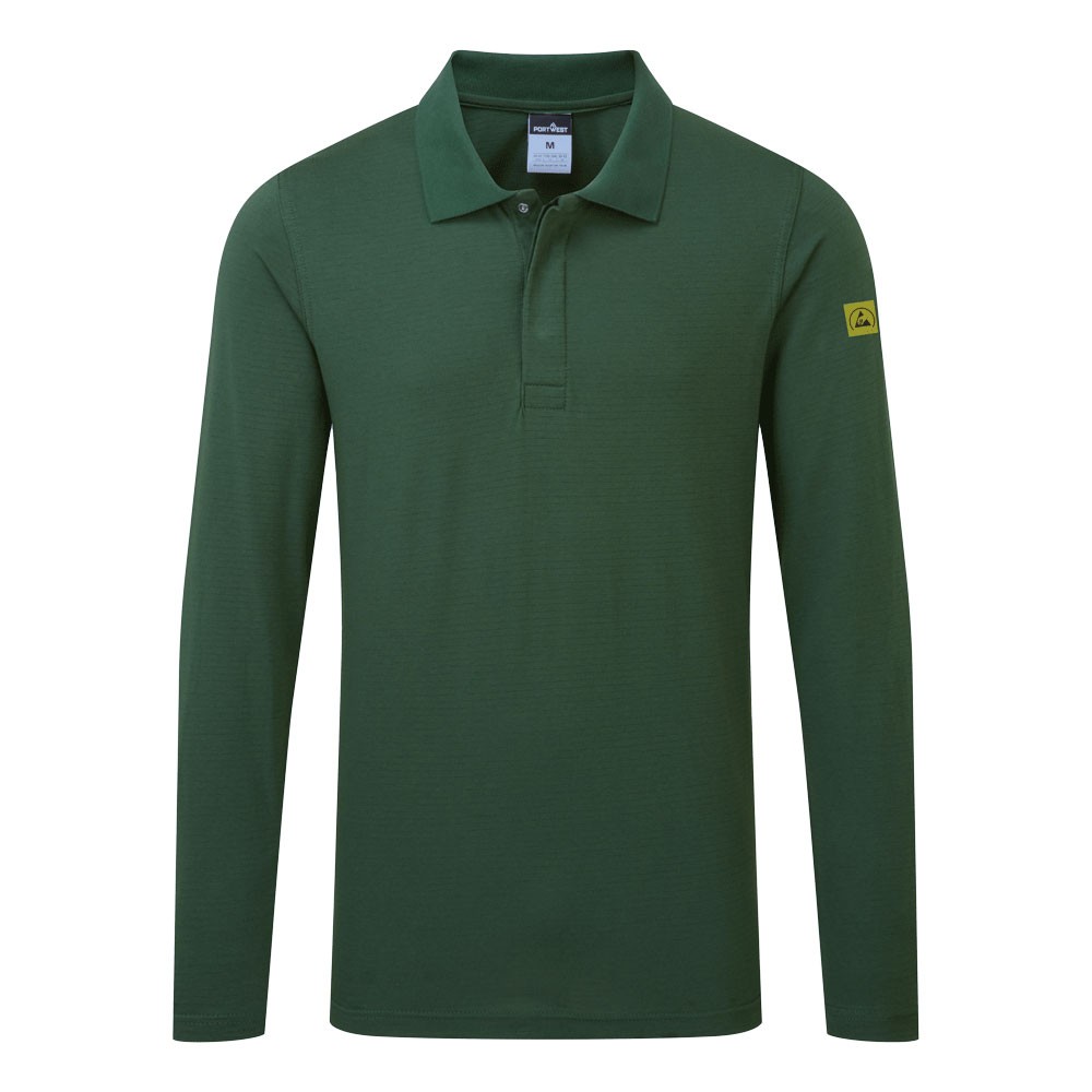 Anti-Static ESD Polo Shirt L/S