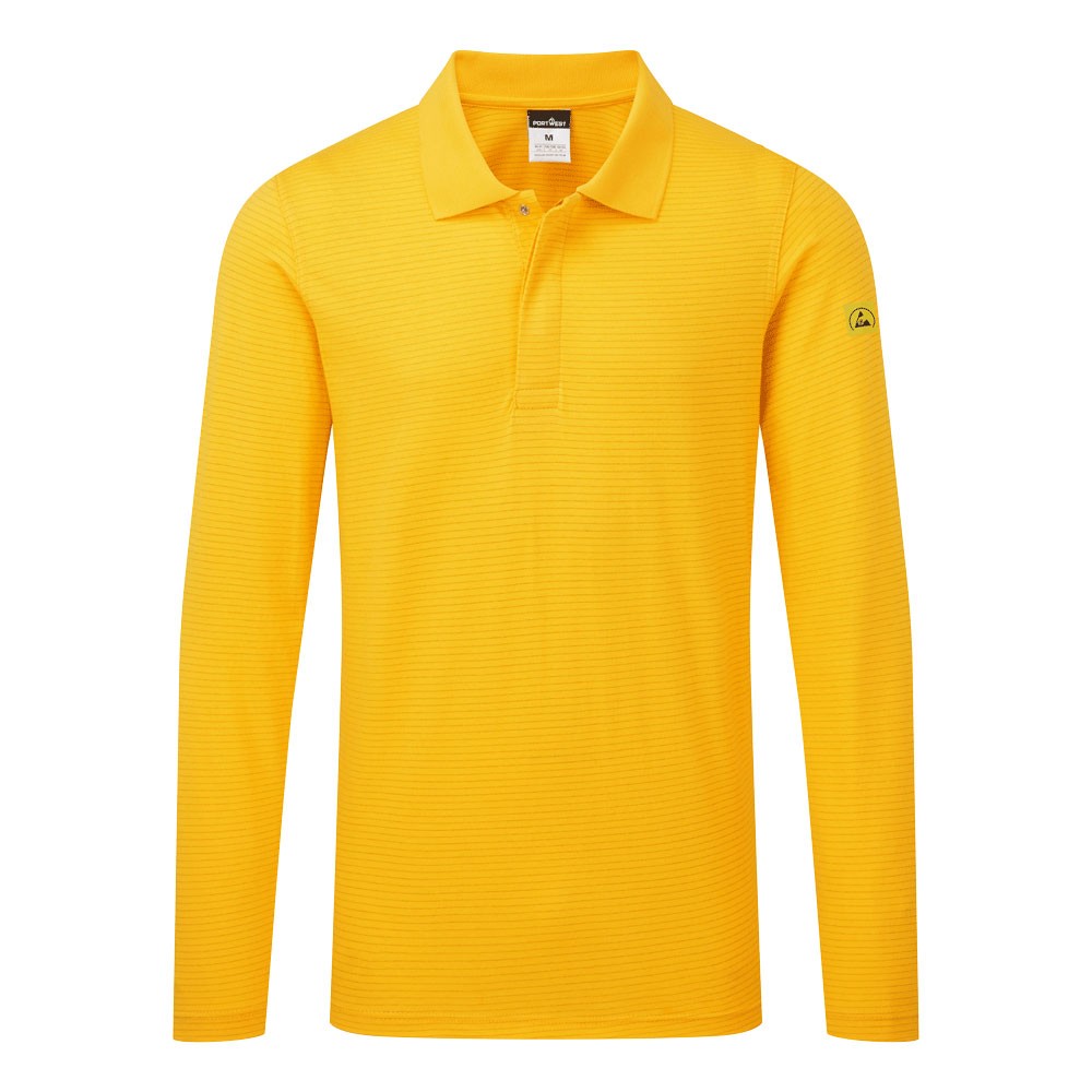 Anti-Static ESD Polo Shirt L/S